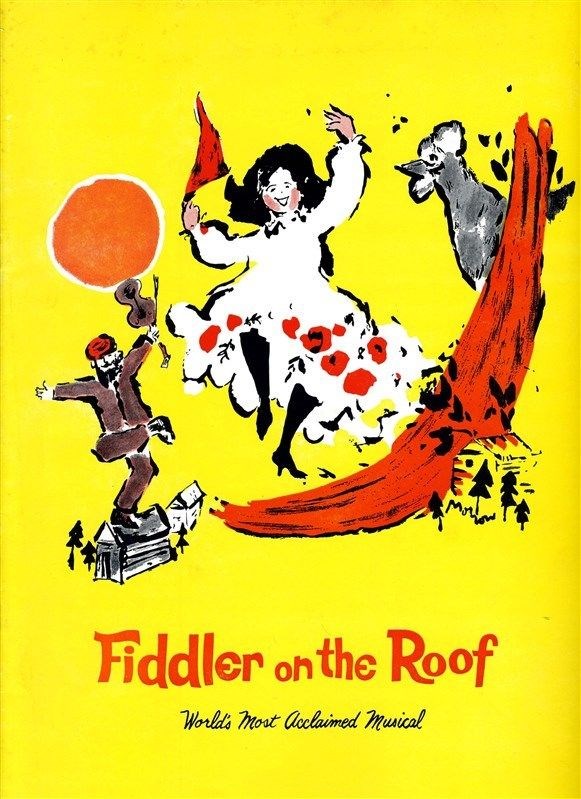 fiddler on the roof souvenir program & program 1970"s