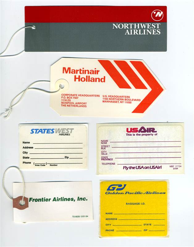Airline Baggage Tags