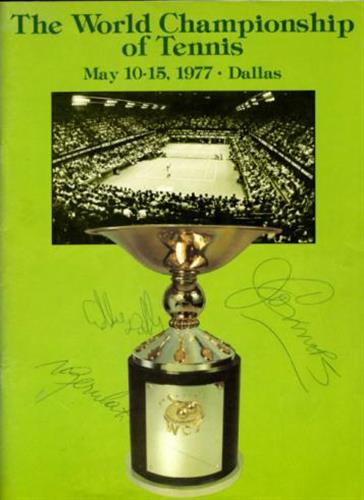 Vitas Gerulaitis & Jimmy Connors signed 1977 WCT World Championship