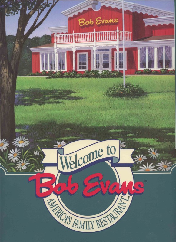 Bob Evans Restaurants Menu & Great Offer Dinner Discount Folder 1997 | eBay