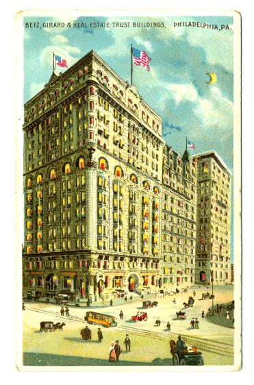 Betz Girard Philadelphia Hold to Light Postcard Koehler