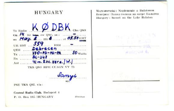 1958 radio club budapest hungary ha0kda lake balaton