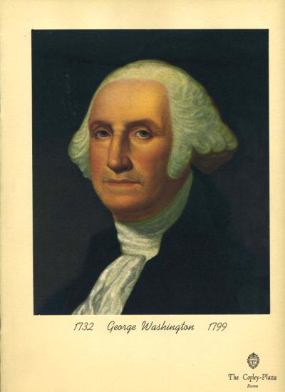 Copley Plaza Menu George Washington Feb 22 1940 Boston