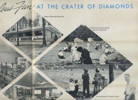 crater of diamonds brochure murfreesboro ar 1950 s