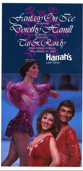 Dorothy Hamill Fantasy on Ice Harrahs Lake Tahoe Postcard 1985 Tai