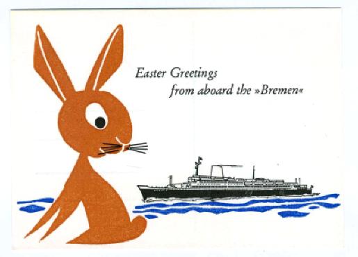 bremen easter postcard norddeutscher lloyd lines