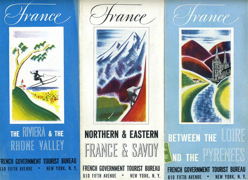 Brochures France 1939 New York Worlds Fair Paris Savoy Riviera