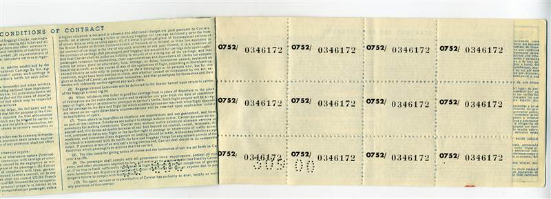 Iberia Ticket 1954 Palma to Barcelona The Airline of Spain