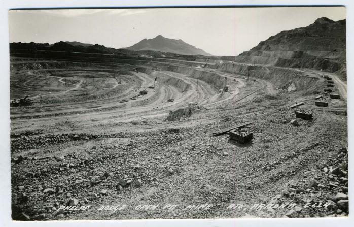 Phelps Dodge Open Pit Mine AJO AZ Real Photo Postcard