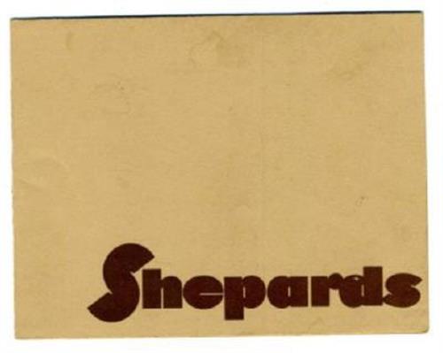 Shepards Sandwich Menu Milwaukee Wisconsin 1970s