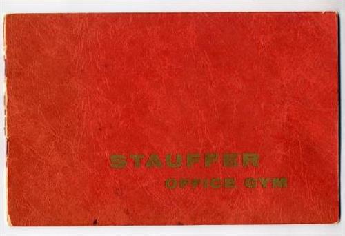 Stauffer Office Gym Booklet 1955 Exercise Equipment  