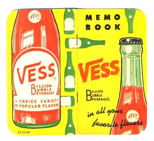   book from Vess Beverages, The Billion Bubble Beverages. Circa 1950s